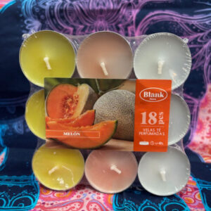 Set de Nueve Velas aromáticas de Melón