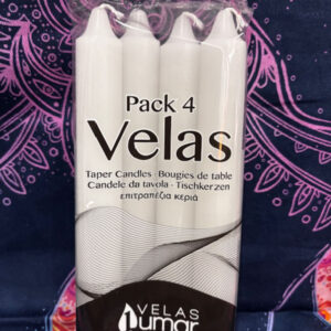 Pack de Cuatro Velas. (Blanco)
