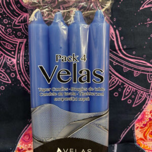 Pack de Cuatro Velas. (Azul)
