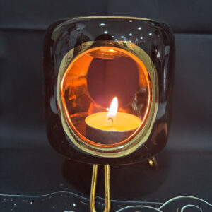 Quemador efecto mármol  (Negro)