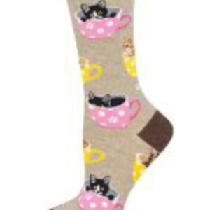 Calcetín Taza y Gato