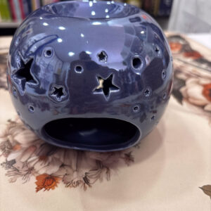 Quemador de Esencias. Cerámica Azul.